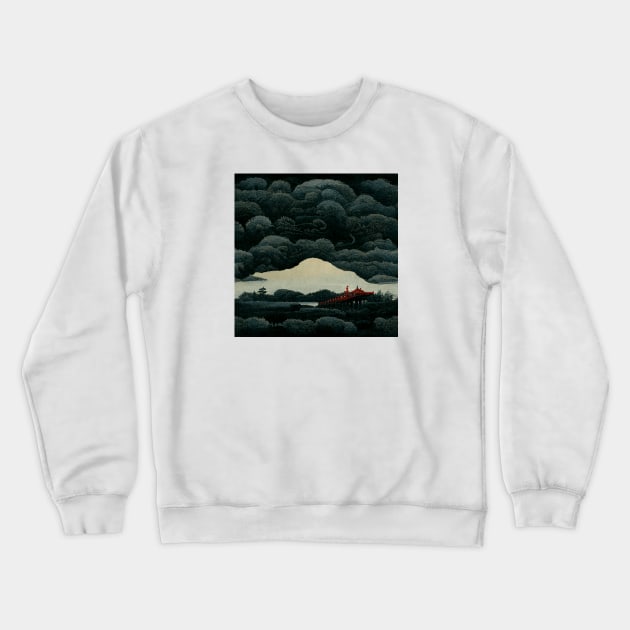 Deep Forest Crewneck Sweatshirt by RLP.Art